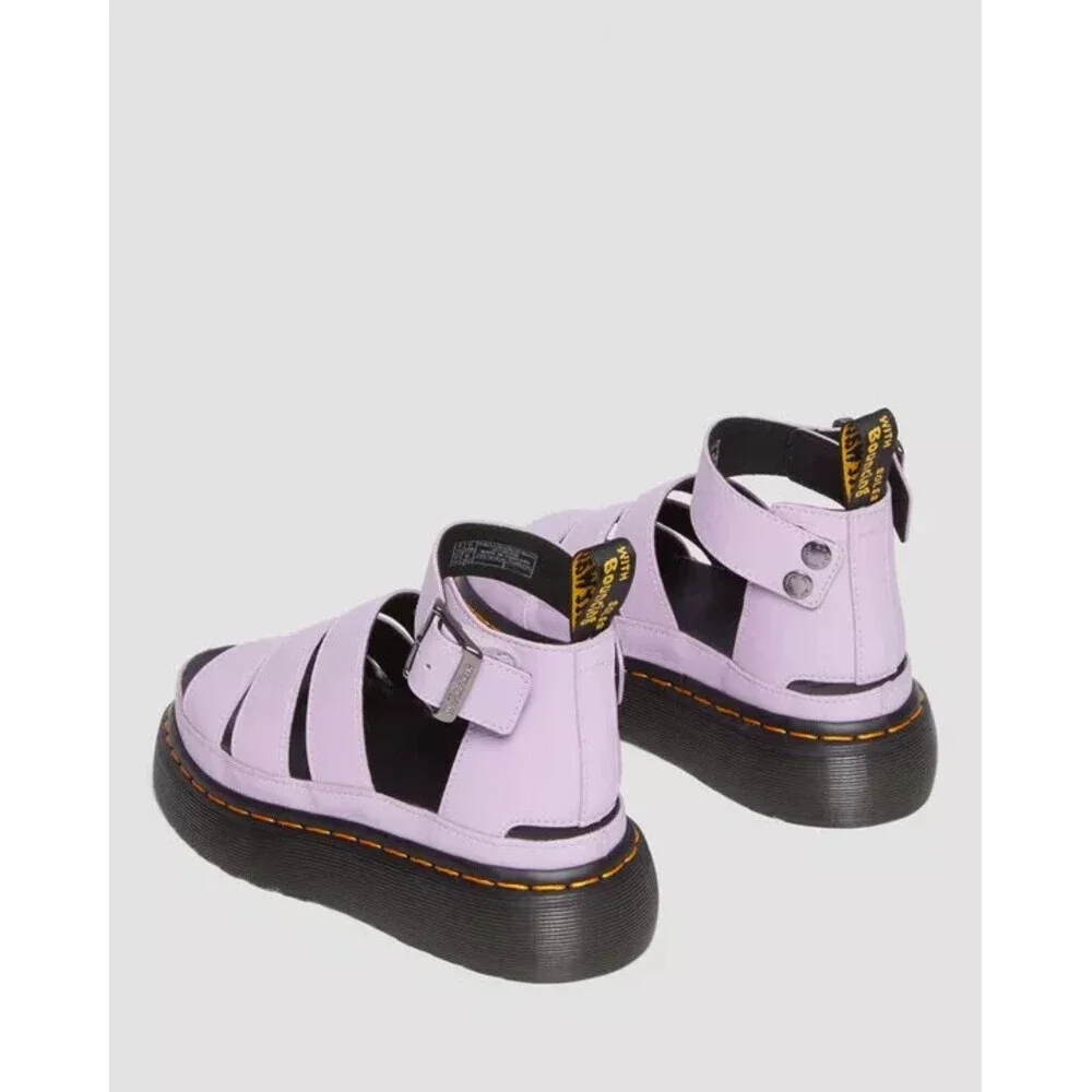 Dr. Martens Clarissa II 30745308 Sandal Womens 8 Lilac Leather Platform JOBB1196